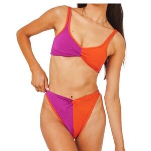 NWT L*Space bathing suit! Coral and Purple
